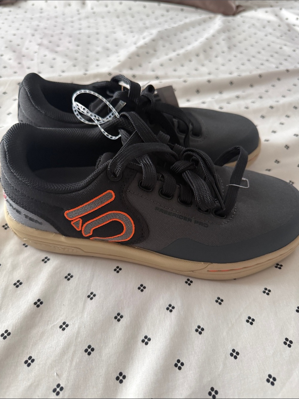 adidas Women's Athletic Shoes in Charcoal Gray with Orange Accent